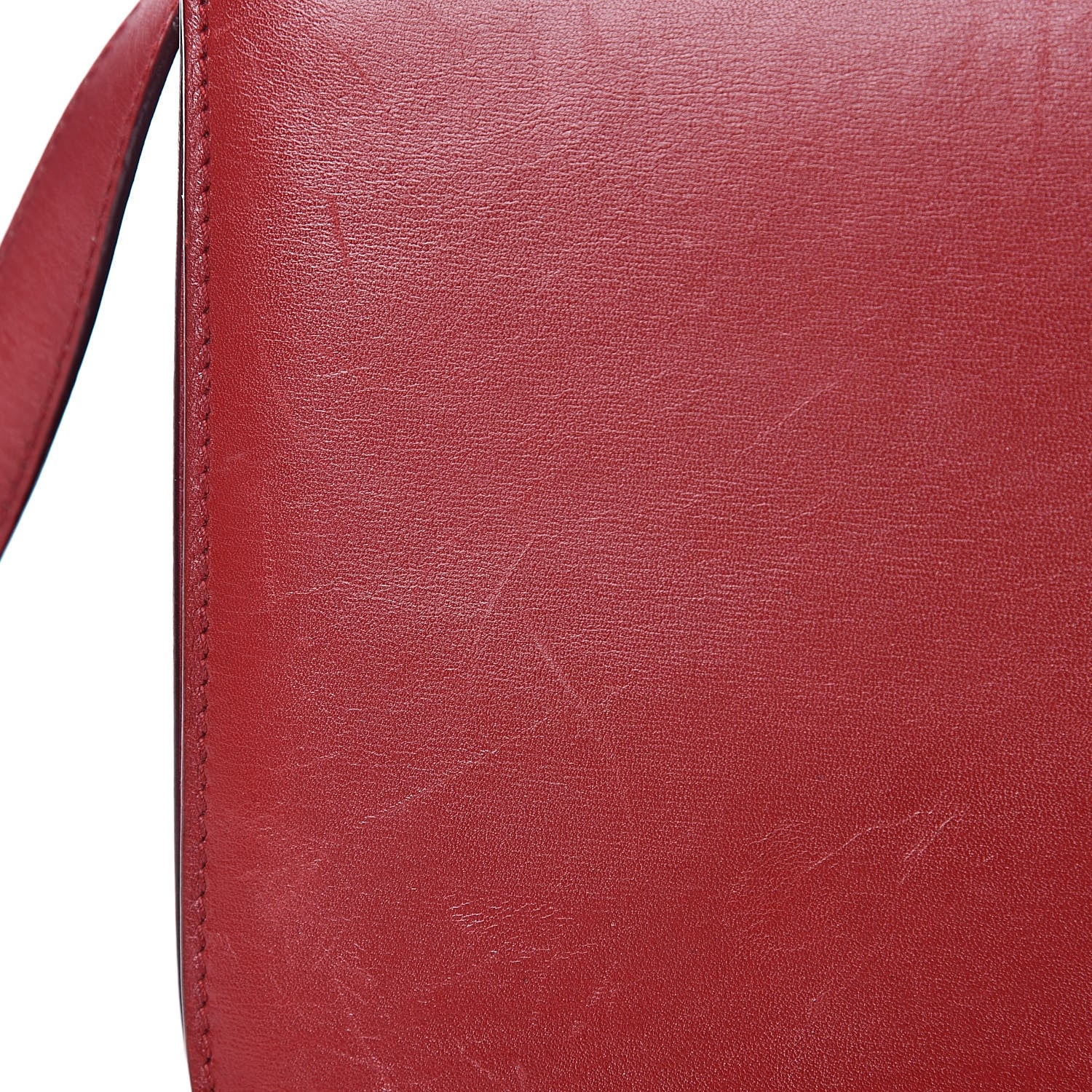 Celine Box Calfskin Medium Classic Box Flap Bag Red 13 of 17