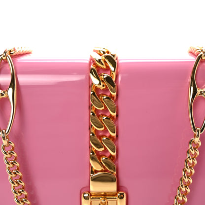 Gucci Plexiglass Mini Sylvie 1969 Top Handle Bag Pink 8 of 10