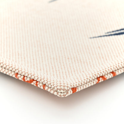 Hermes Canvas Jin et Leo Flat Case Marine Corail 7 of 8
