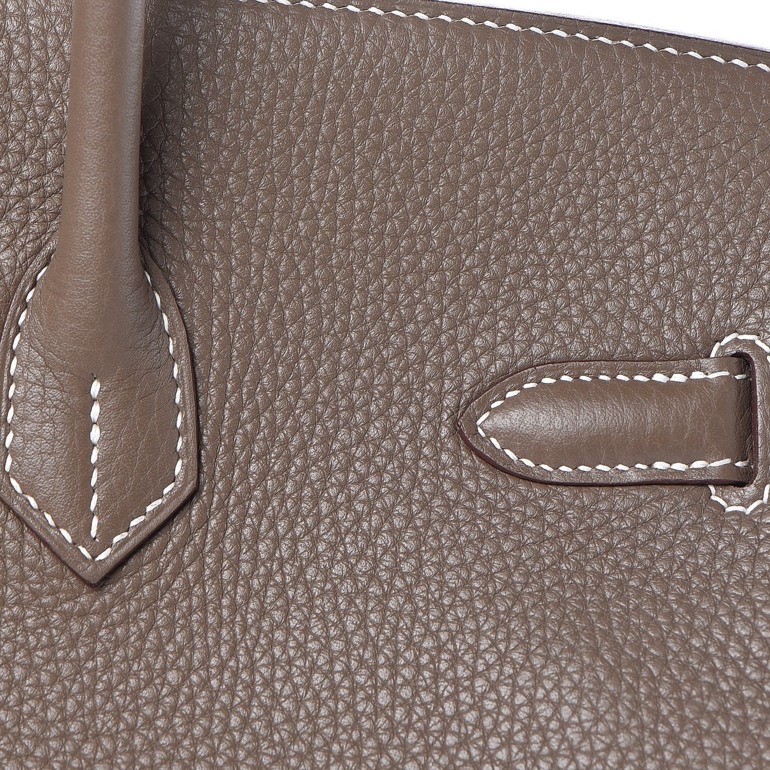 Hermes Taurillon Clemence Birkin 35 Etoupe 28 of 36