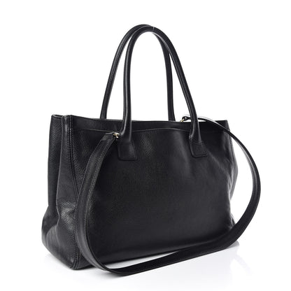 Chanel Calfskin Cerf Shopper Tote Black 3 of 19