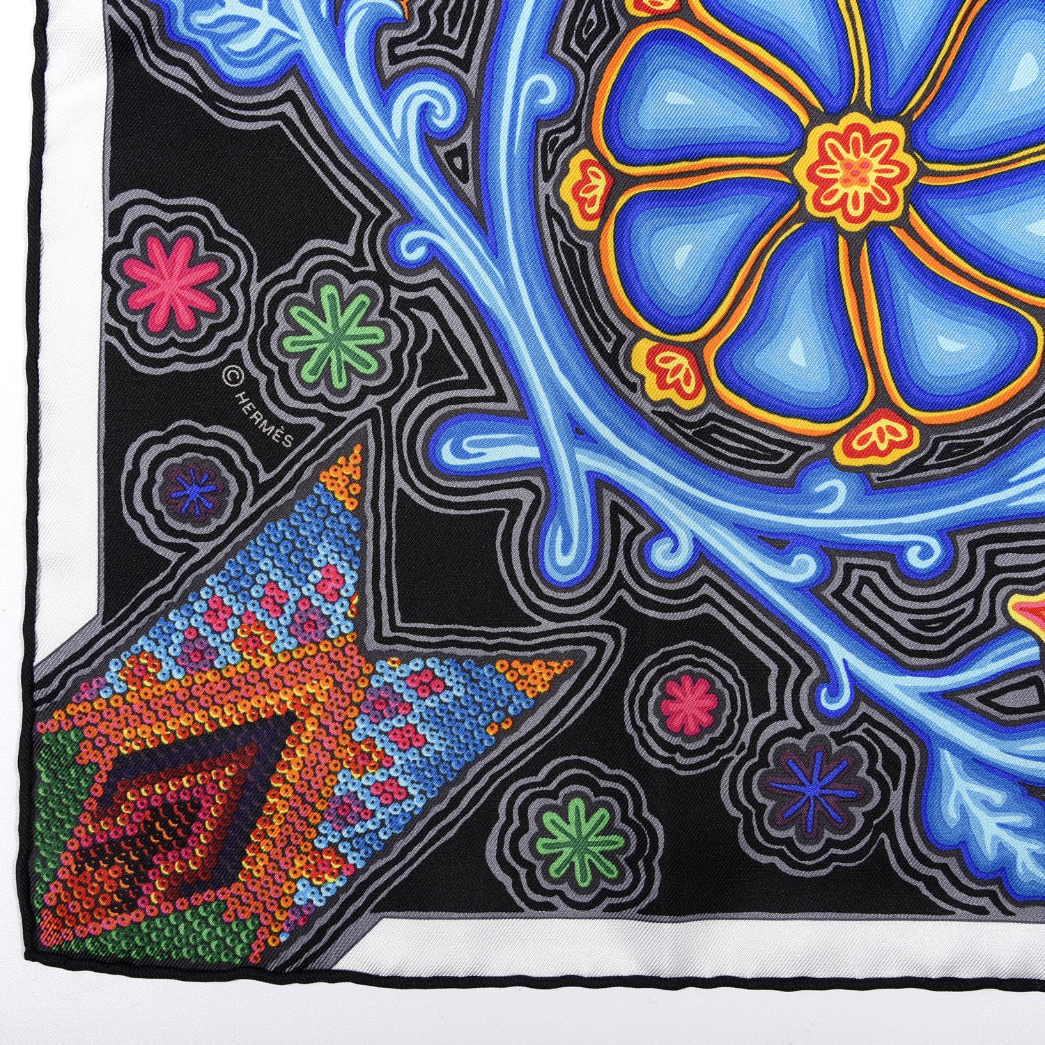 Hermes Silk L'Arbre Du Vent Scarf 90 3 of 5