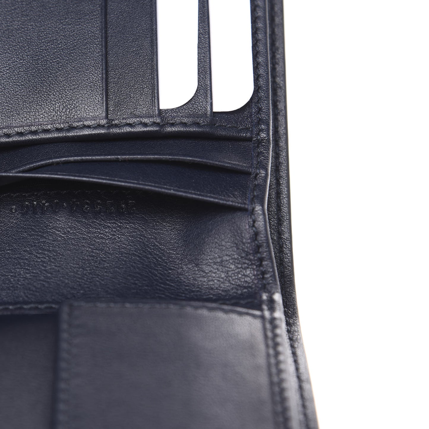 Microguccissima Bi-Fold Wallet Navy Blue