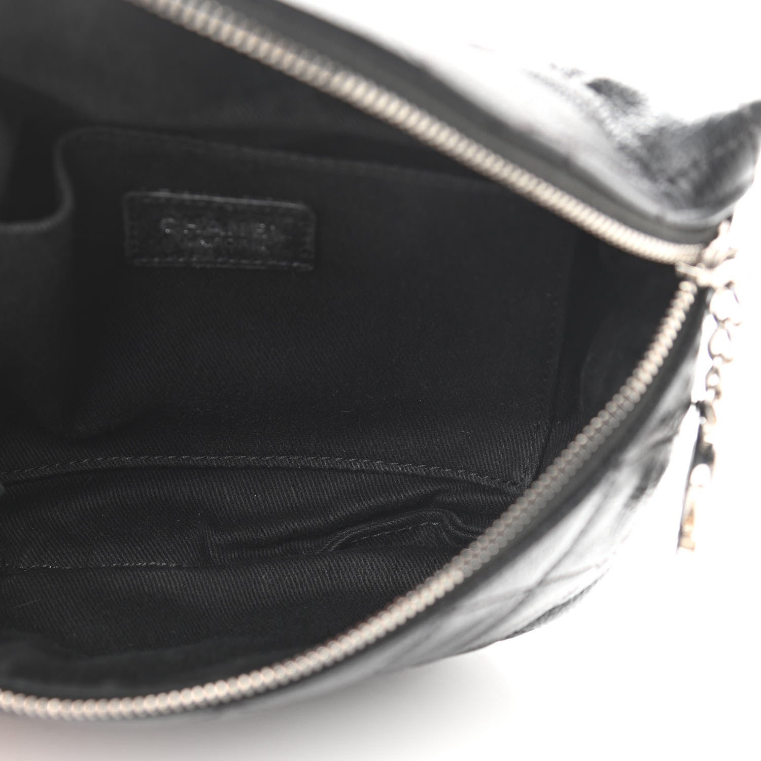 Chanel Grained Calfskin Quilted Waist Belt Bag Black 5 of 11