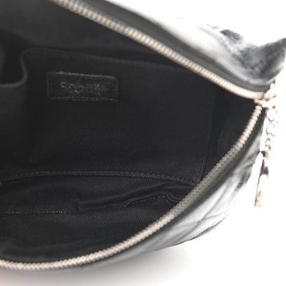 Chanel Grained Calfskin Quilted Waist Belt Bag Black 5 of 11