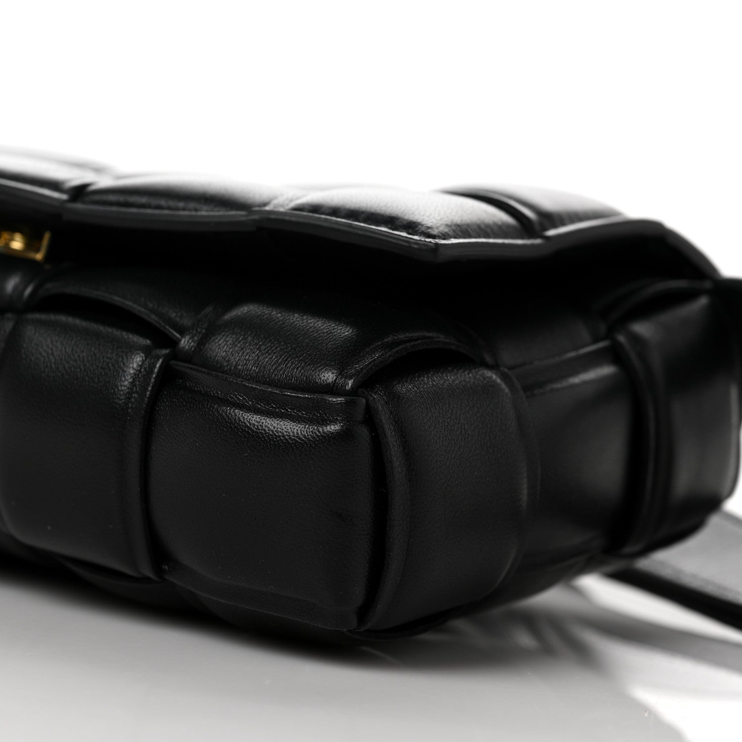 Bottega Veneta Nappa Maxi Intreccio Small Padded Cassette Crossbody Bag Black 7 of 7