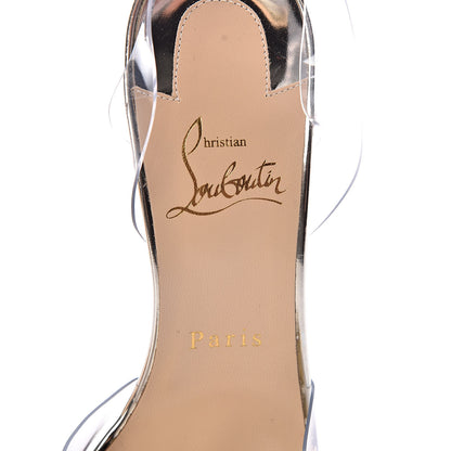 Christian Louboutin PVC Specchio Spikoo 100 Pumps 36 Light Gold 6 of 10