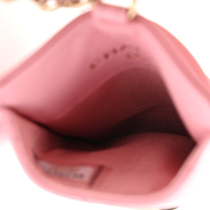 Chanel Lambskin Quilted Chanel Card Holder On Chain Pink 4 of 9