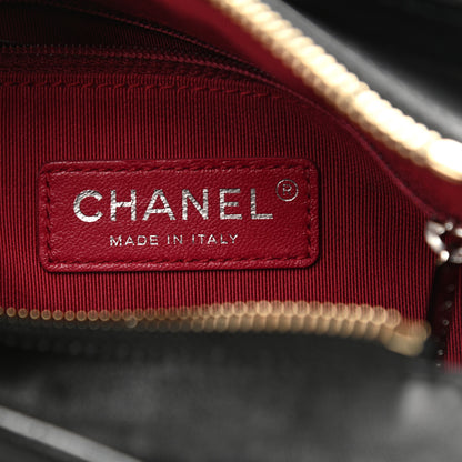Chanel Aged Calfskin Quilted Small Gabrielle Hobo Black 6 of 10