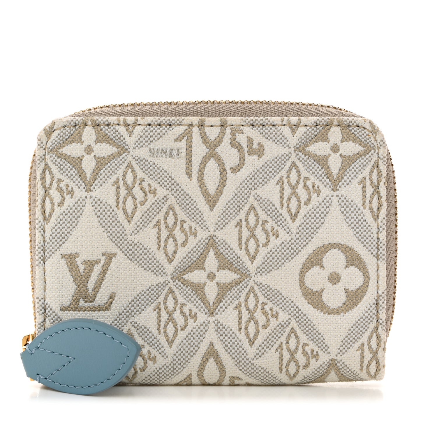 LOUIS VUITTON Jacquard Since 1854 Zippy Coin Purse Blue