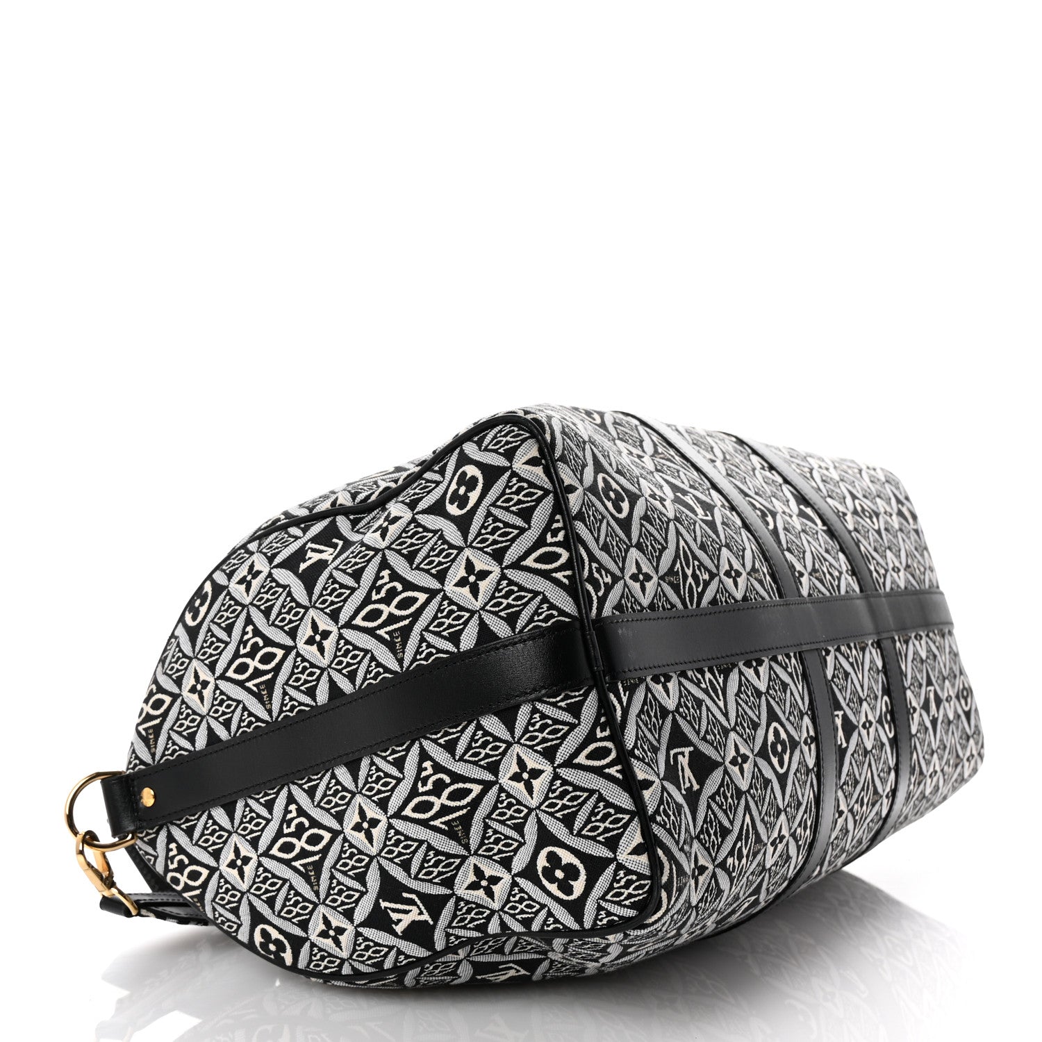 Louis Vuitton Jacquard Since 1854 Keepall Bandouliere 45 Grey 3 of 8