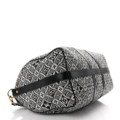 Louis Vuitton Jacquard Since 1854 Keepall Bandouliere 45 Grey 3 of 8