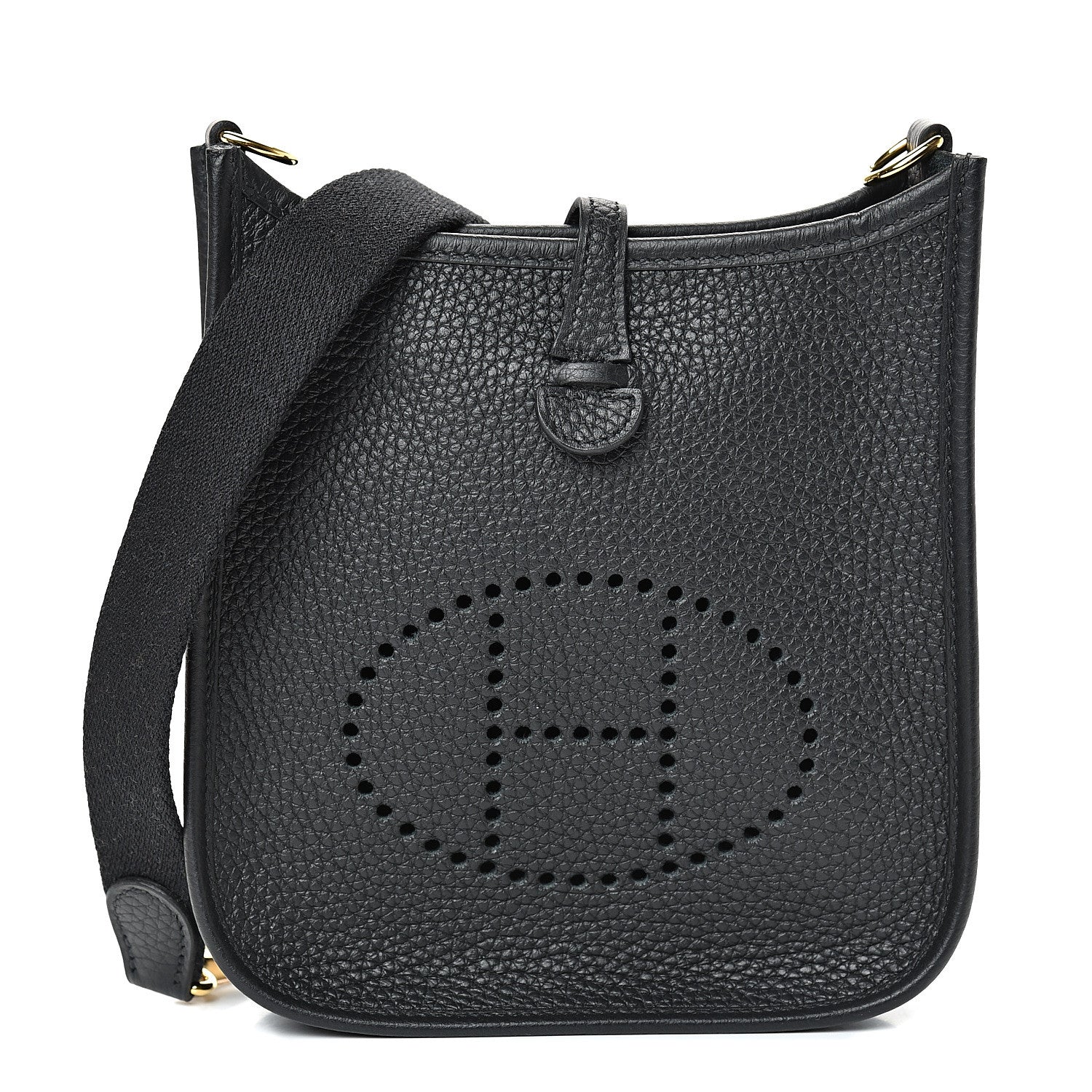 Hermes Taurillon Clemence Evelyne TPM Black 1 of 10
