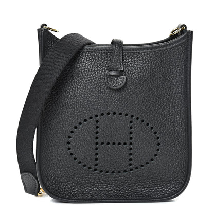 Hermes Taurillon Clemence Evelyne TPM Black 1 of 10
