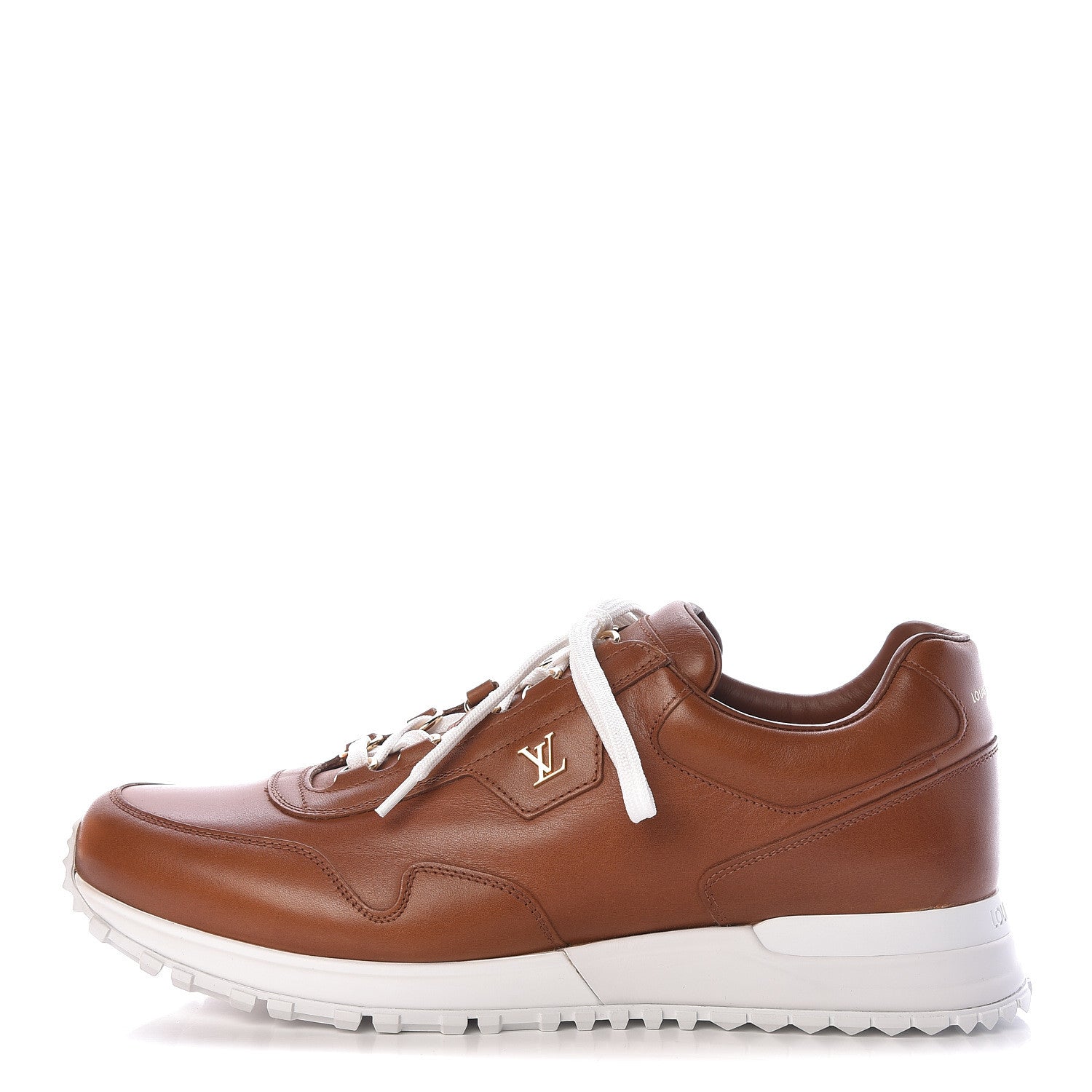 Louis Vuitton Calfskin Run Away Sneakers 7.5 Brown 1 of 9