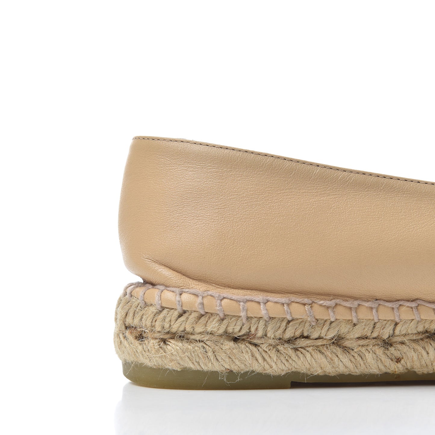 Lambskin CC Espadrilles 40 Beige Black