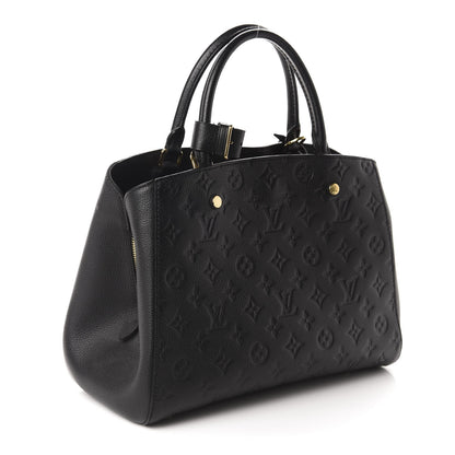 Louis Vuitton Empreinte Montaigne MM Black 3 of 10