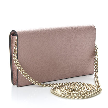 Gucci Dollar Calfskin Medium Betty Chain Wallet Soft Pink 3 of 10