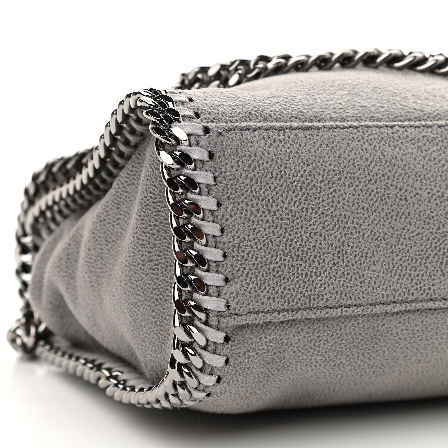 Stella McCartney Shaggy Deer Mini Falabella Crossbody Bag Grey 9 of 10