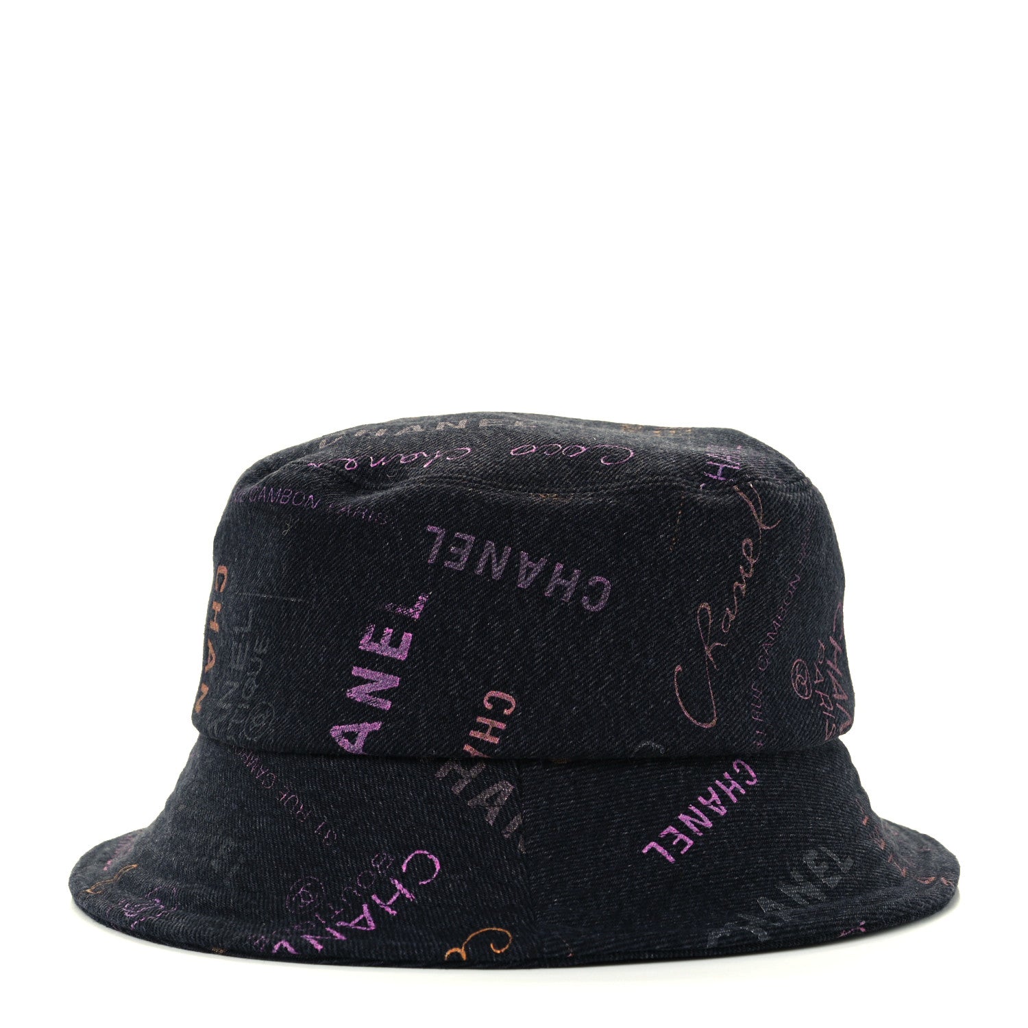 Chanel Denim Mood Cloche Bucket Hat M Black 2 of 10