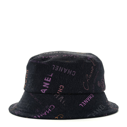 Chanel Denim Mood Cloche Bucket Hat M Black 2 of 10