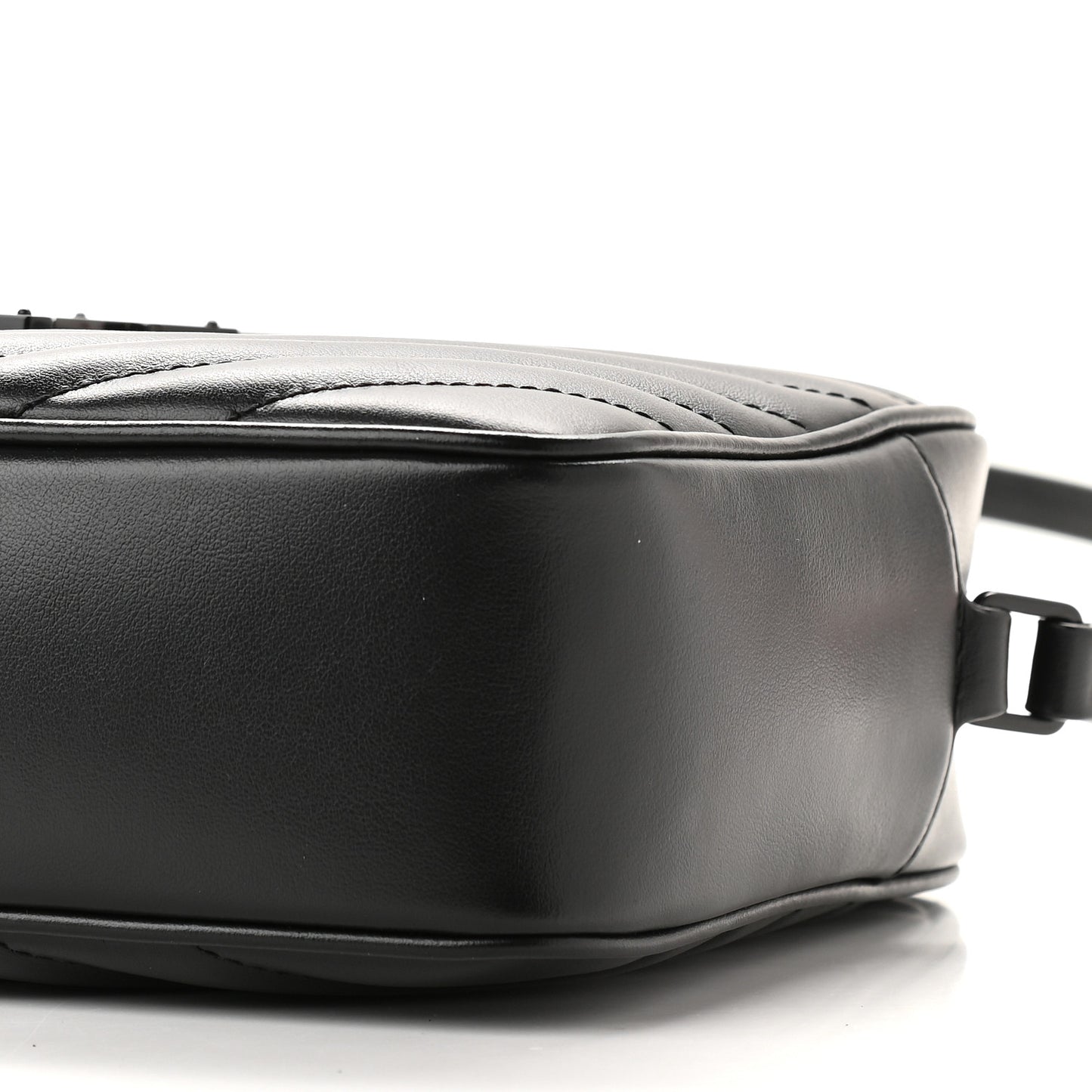 Calfskin Matelasse Monogram Lou Camera Bag Black