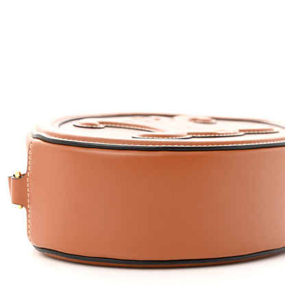 Celine Smooth Calfskin Cuir Triomphe Oval Bag Tan 9 of 10