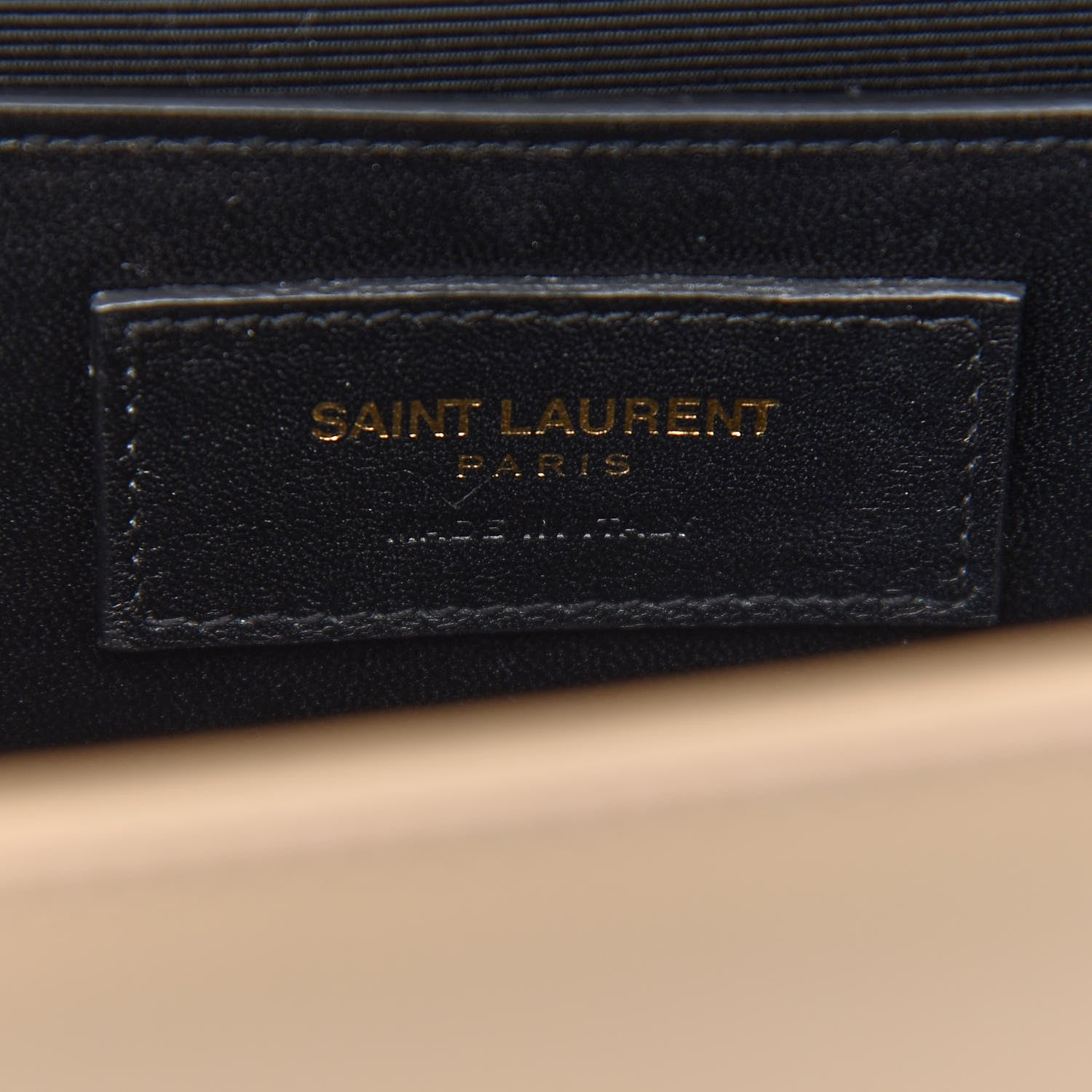 Saint Laurent Grain De Poudre Medium Monogram Kate Satchel Dark Beige 6 of 11