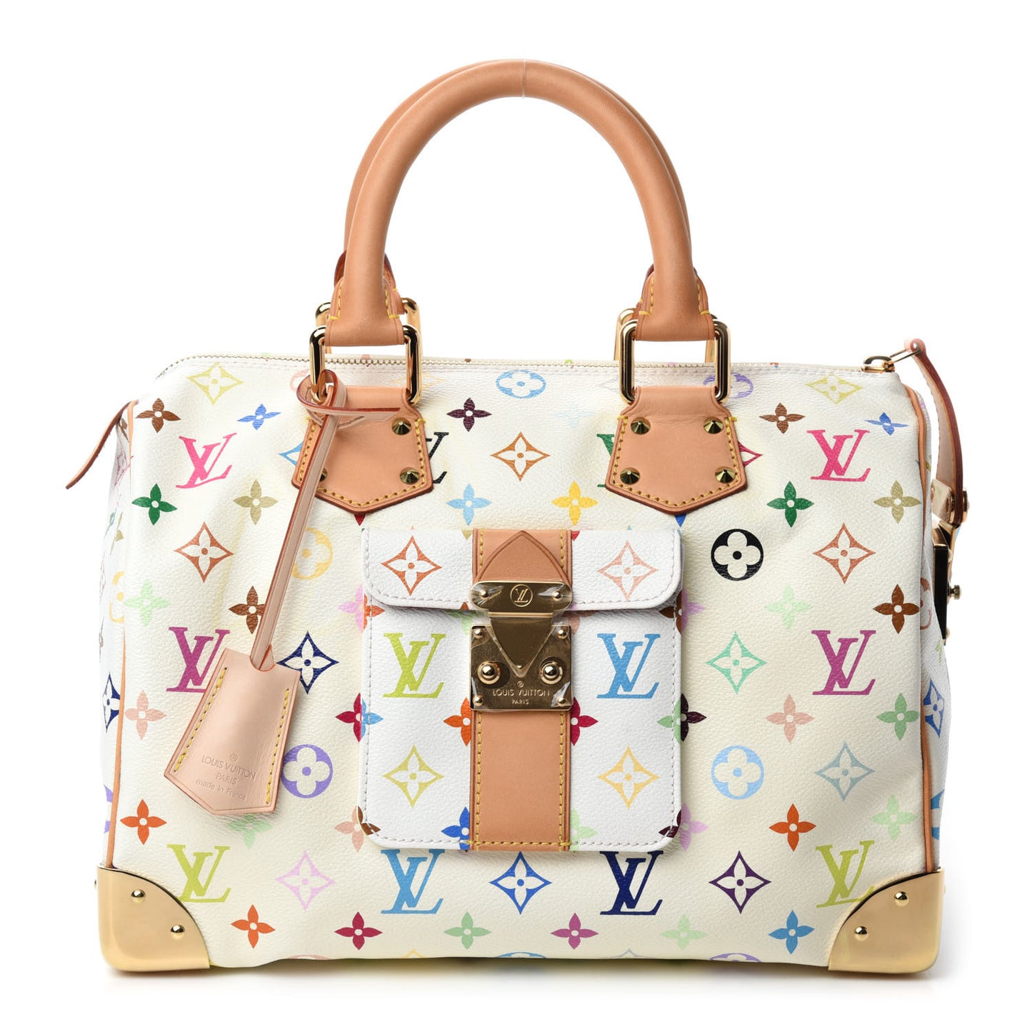 Monogram Multicolor Speedy 30 White