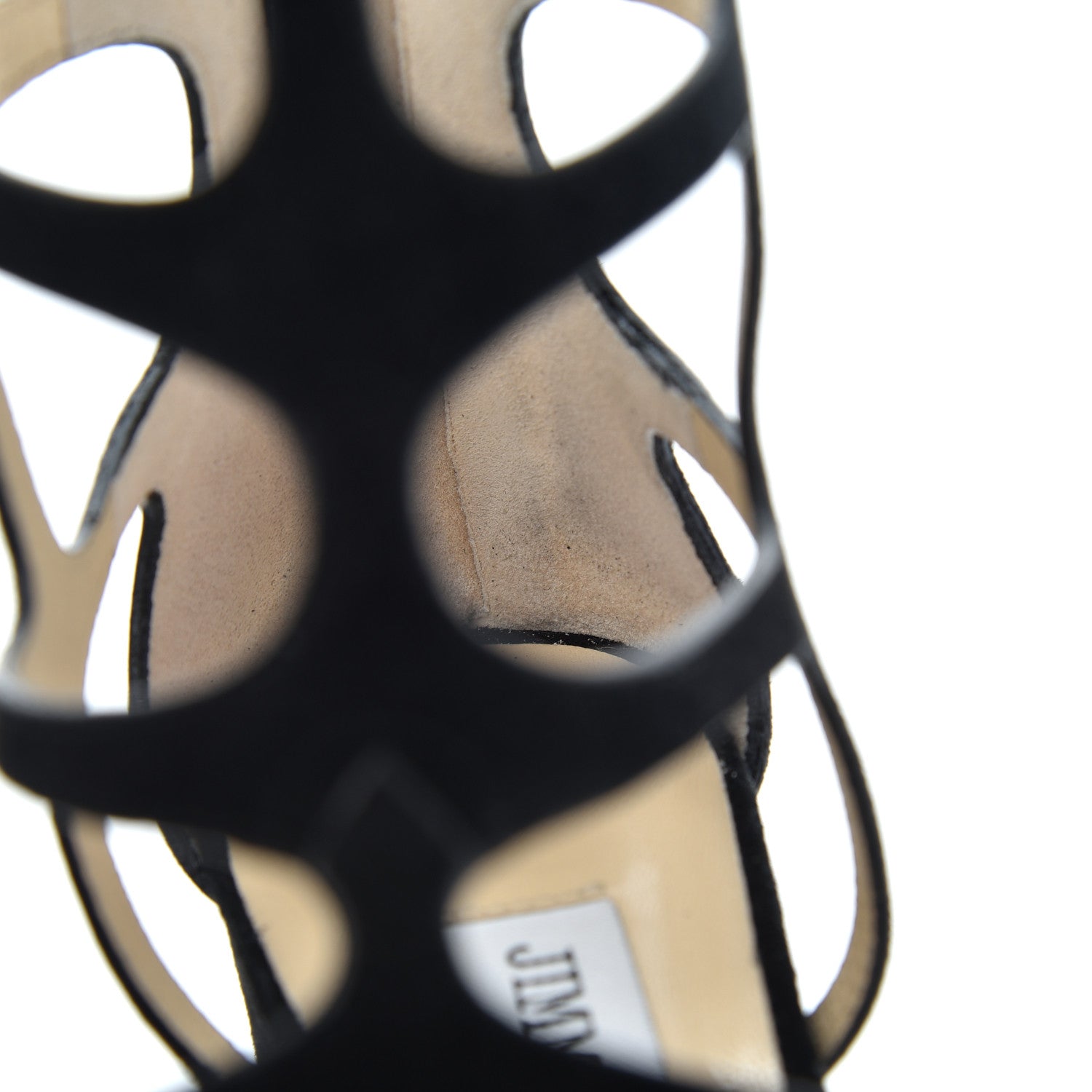 Jimmy Choo Suede Ren 35 Sandals 36 Black 12 of 13