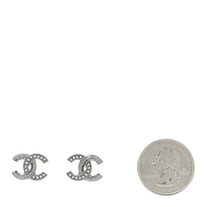 Chanel Ruthenium Crystal CC Earrings 2 of 5