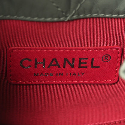 Chanel Aged Calfskin Quilted Small Gabrielle Backpack Green 5 of 9