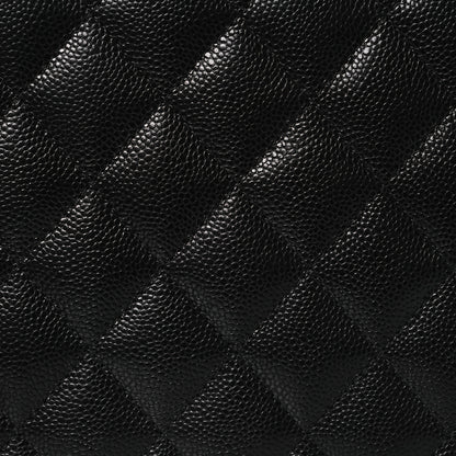 Chanel Caviar Quilted Zipped Travel Pouch Black 9 of 14