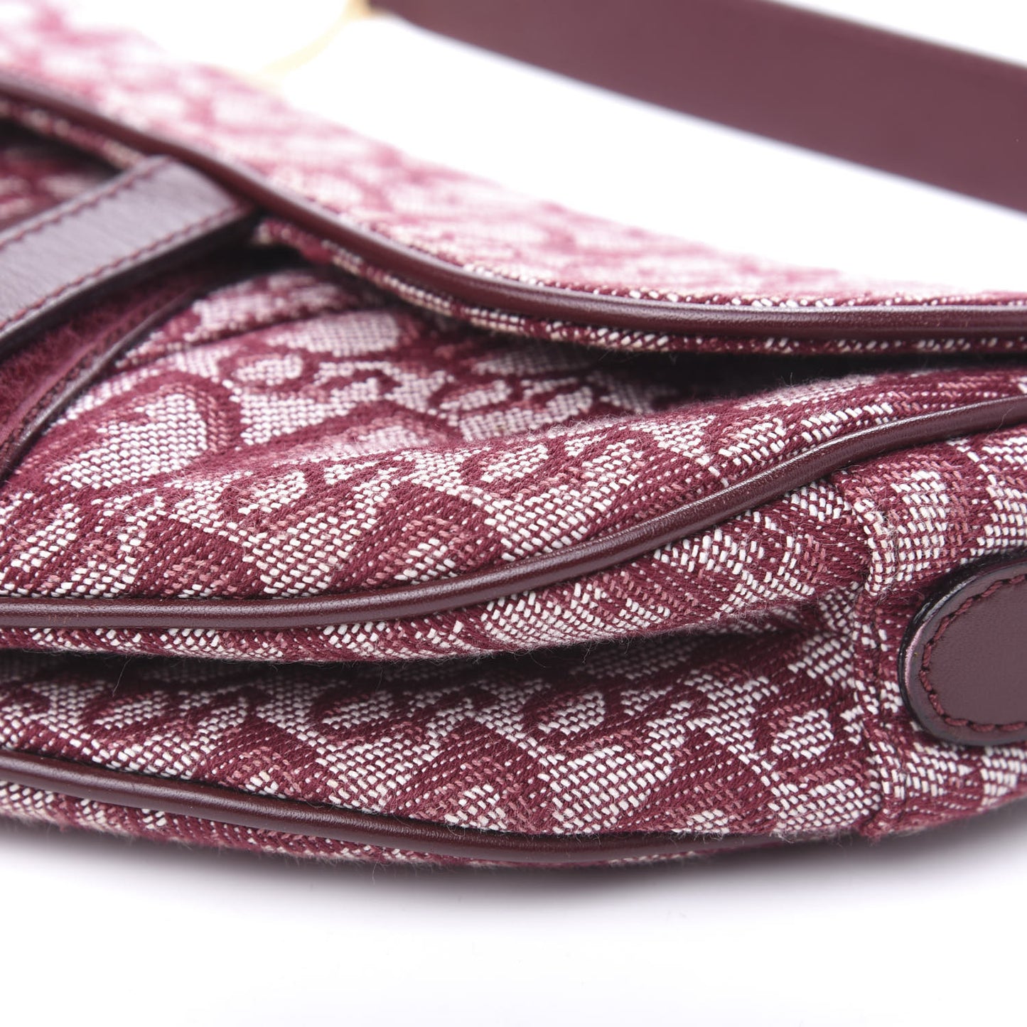 Monogram Saddle Bag Burgundy