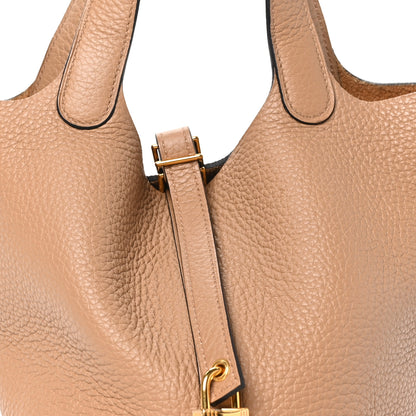 Hermes Taurillon Clemence Picotin Lock 18 PM Chai 8 of 10