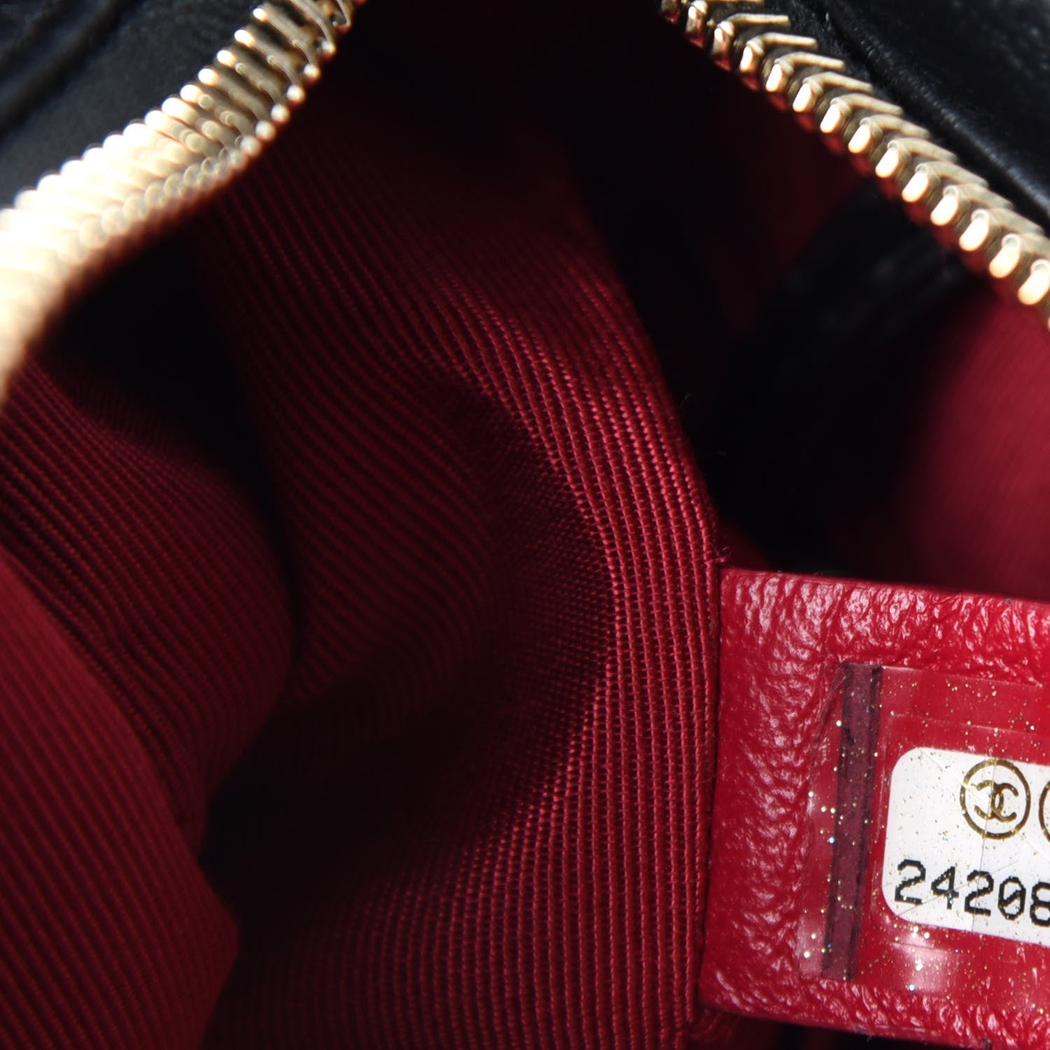 Chanel Aged Calfskin Quilted Charms Small Gabrielle Hobo Black 8 of 10