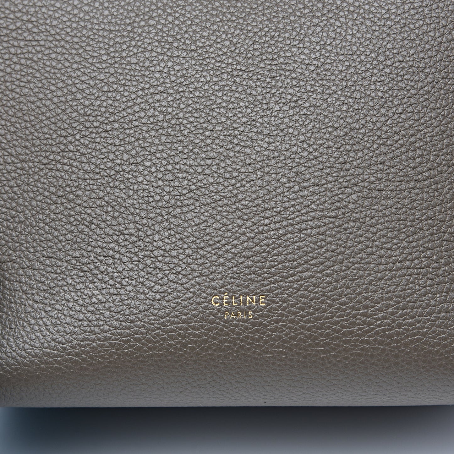 Soft Grained Calfskin Small Sangle Bucket Bag Taupe