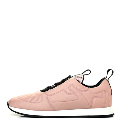 Fendi Nylon FFreedom Sneakers 36.5 White Rosa 1 of 9