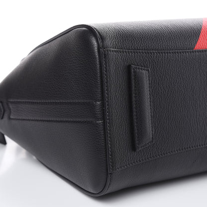 Givenchy Sugar Goatskin Striped Small Antigona Black Red 8 of 11