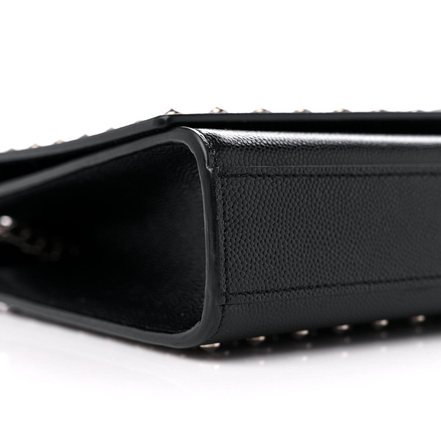 Grain De Poudre Studded Medium Monogram Kate Satchel Black
