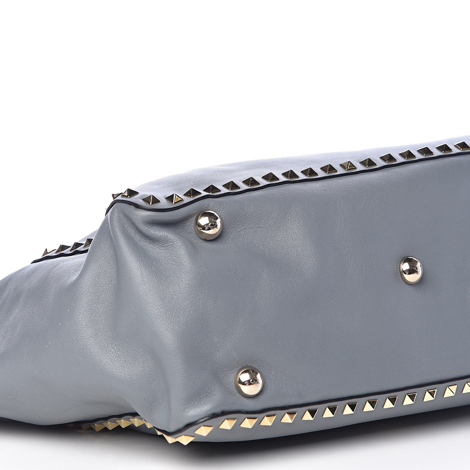 Valentino Garavani Vitello Medium Rockstud Tote Stone 14 of 18