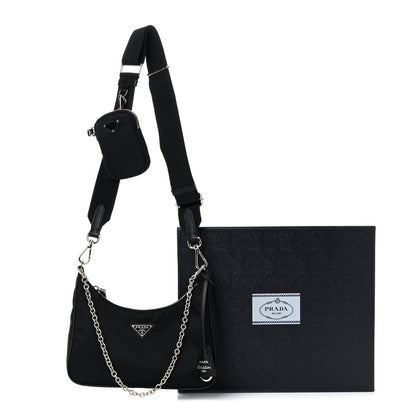 Prada Nylon Re-Edition 2005 Shoulder Bag Black 9 of 9