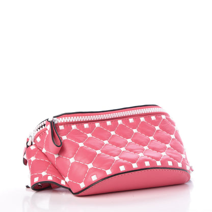 Valentino Garavani Lambskin Free Rockstud Spike Belt Bag Shadow Pink 4 of 6