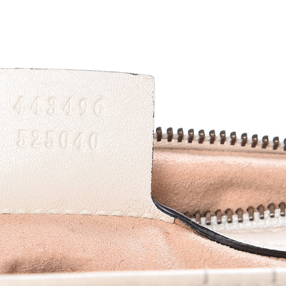 Gucci Calfskin Matelasse Studded Medium GG Marmont Shoulder Bag White 7 of 20