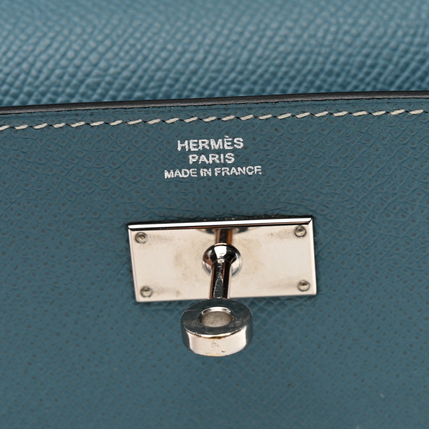 Hermes Epsom Kelly Longue Wallet Blue Jean 6 of 7