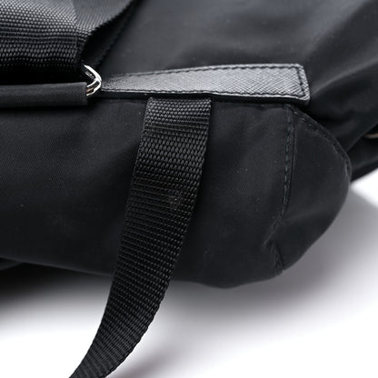 Prada Tessuto Nylon Saffiano Medium Backpack Black 12 of 15