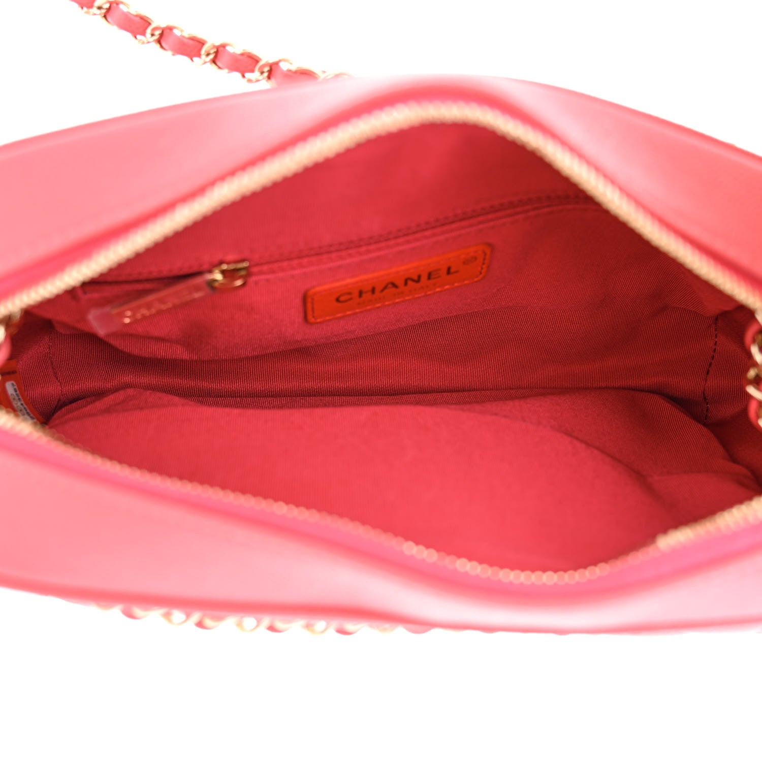 Chanel Caviar Quilted Small In & Out Camera Case Pink 6 of 11