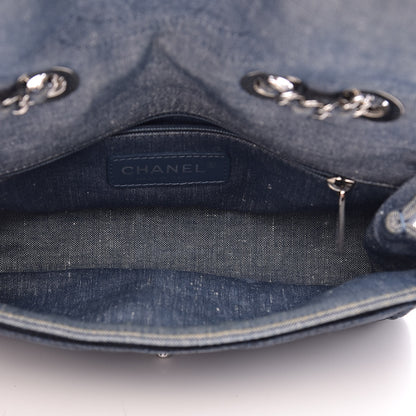 Chanel Denim Quilted Small Medallion Flap Blue 5 of 12