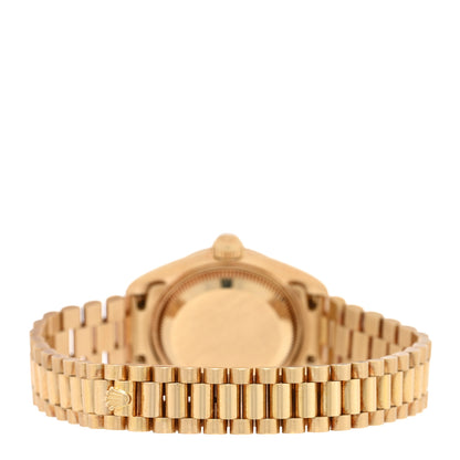 Rolex 18K Yellow Gold Diamond 26mm Datejust President Watch Champagne 69178 3 of 4
