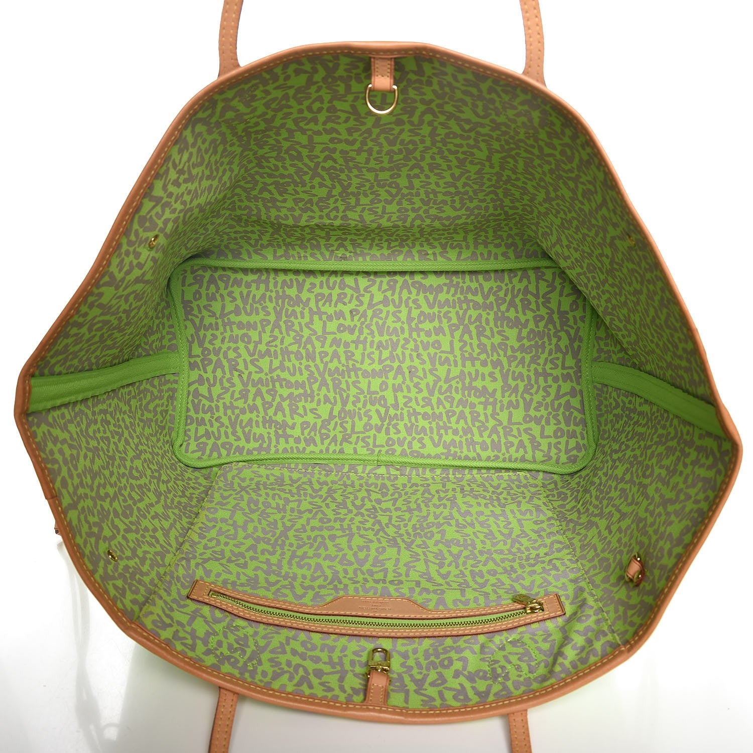 Louis Vuitton Monogram Graffiti Neverfull GM Green 5 of 10